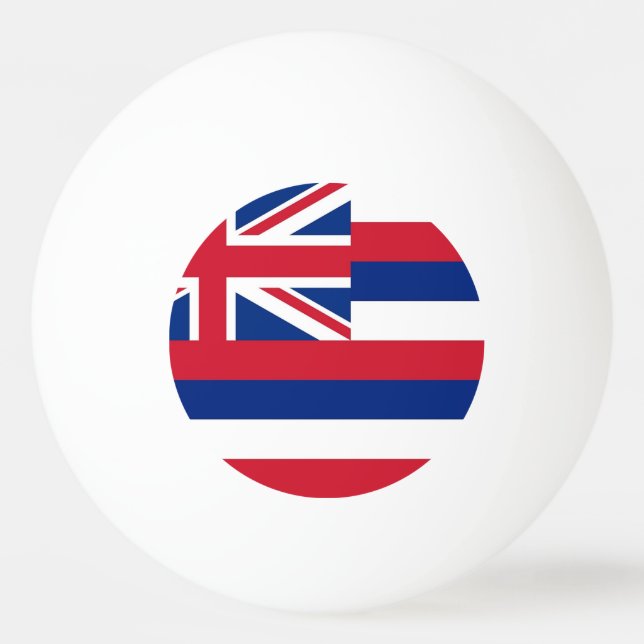 Spezielle Tischtennisball mit Flag Hawaii Staat (Rückseite)