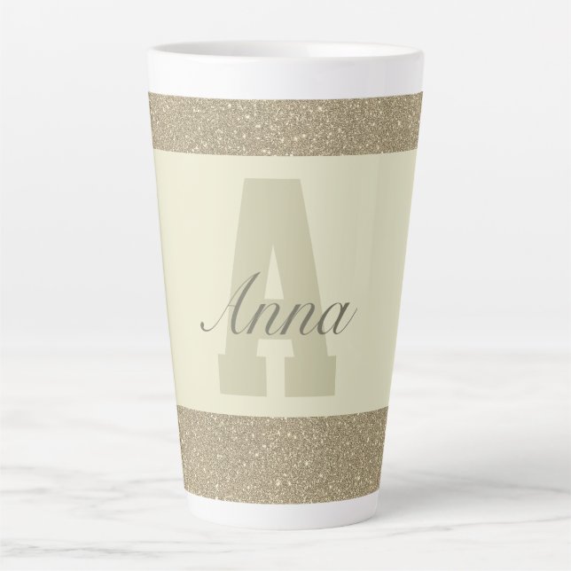 Spezielle Typografie personalisierte Schleimhaut Milchtasse (Vorderseite)