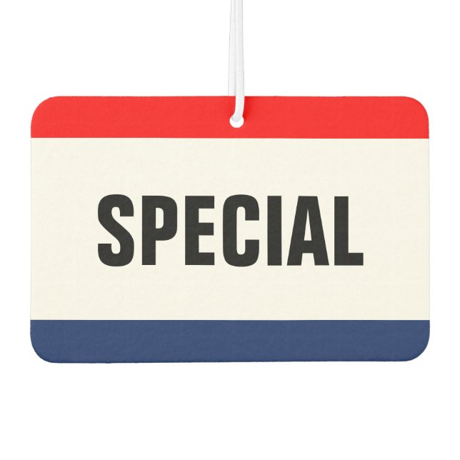 Spezielle Werbeaktion für den Autoverkauf individu Autolufterfrischer (Vorderseite)