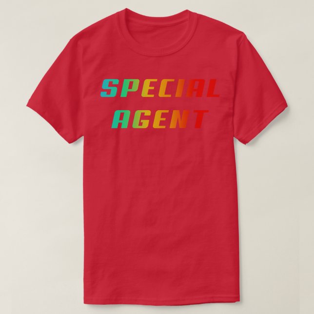 Spezieller Agent Beruf T-Shirt (Design vorne)