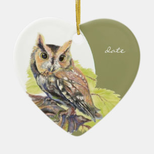 Spezieller Dating-Watercolor-Bird Keramikornament