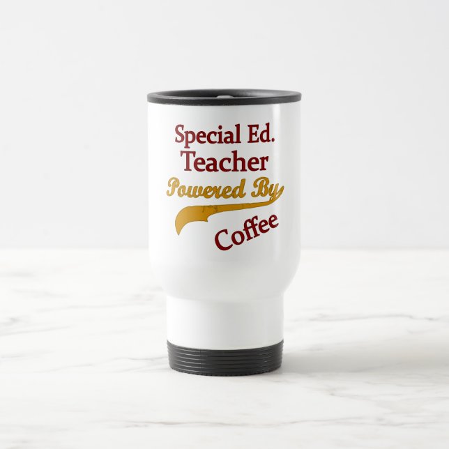 Spezieller Ed. Lehrer angetrieben durch Kaffee Reisebecher (Mittel)