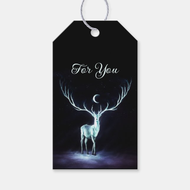 Spezieller Hirschschutz Geschenkanhänger (Vorderseite)