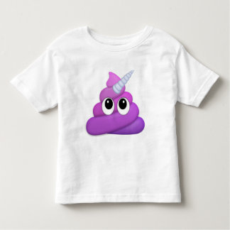 Spezieller kleiner Unicorn kacken Emoji Kleinkind T-shirt