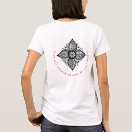 Spezieller Root Chakra Mandala T - Shirt für Fraue