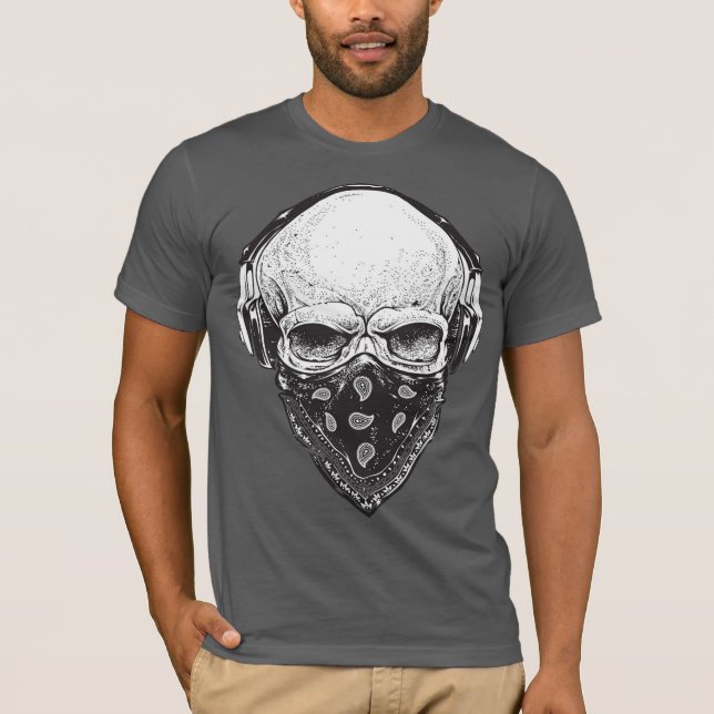 Spezieller T - Shirt für Männer mit gestautem Schä (Vorderseite)