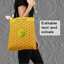 Spezieller Tennistext gemustert orange gelb