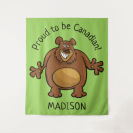 Spezieller Text und Farbtapeten für den Sonnenbär Wandteppich