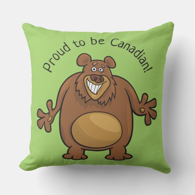 Spezieller Text und Farbwerfer für den Bären Kissen Für Draußen (Vorderseite)