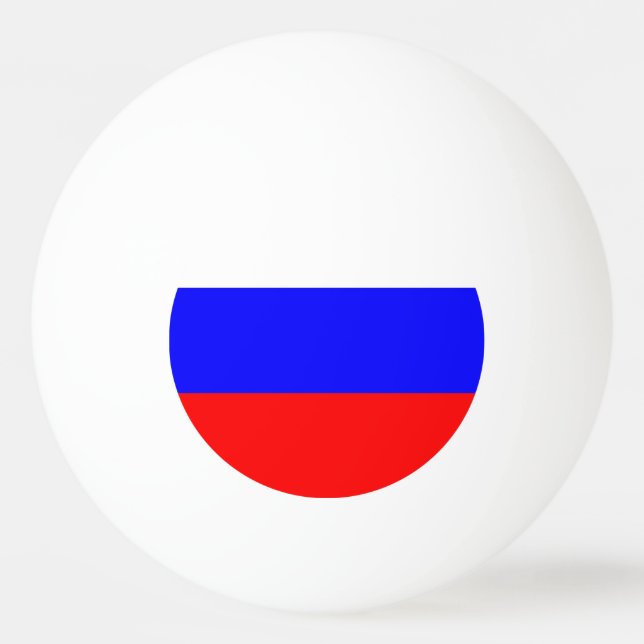 Spezieller Tischtennisball mit der Flagge Russland (Rückseite)