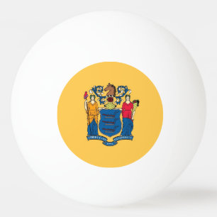 Spezieller Tischtennisball mit Flag New Jersey