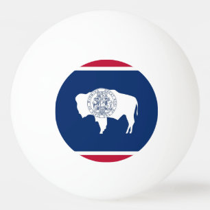 Spezieller Tischtennisball mit Flag Wyoming, USA