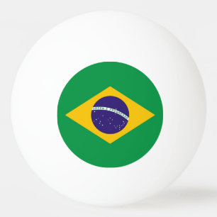 Spezieller Tischtennisball mit Flagge Brasiliens