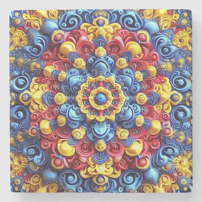 Spezieller Untersetzer mit rumänischen Farben (Vorderseite)