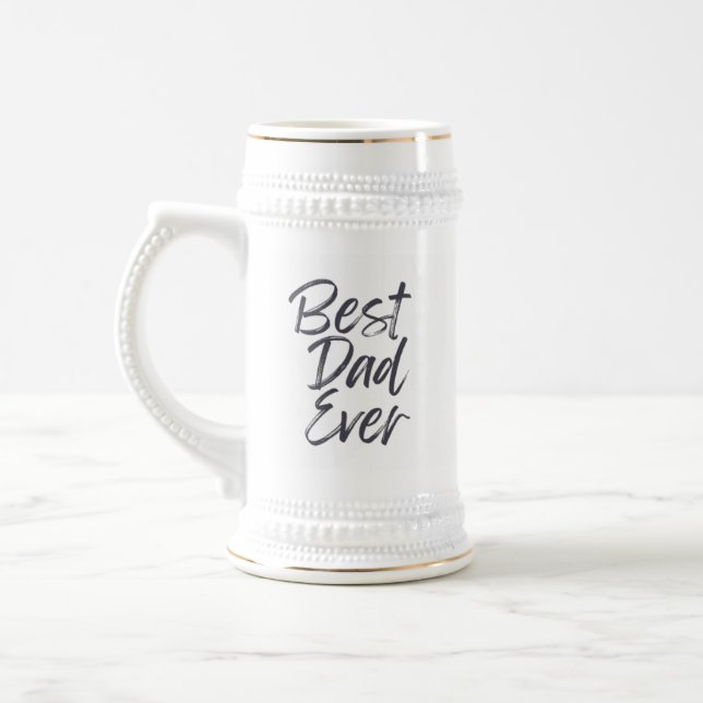 Spezieller Vatertag-Geschenktasse Bierglas (Links)