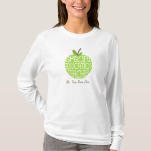 Spezielles Bildungs-Lehrer-Grün-Apple-Shirt T-Shirt