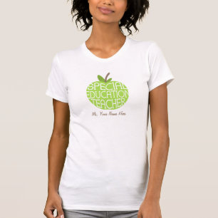 Spezielles Bildungs-Lehrer-Grün-Apple-Shirt T-Shirt