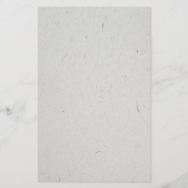 spezielles Briefpapier mit vielen Unreinheiten (Vorderseite)