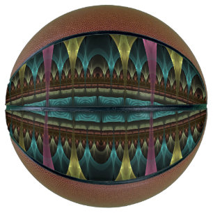 Spezielles Fantasy Patterns Abstraktes farbiges Fr Basketball
