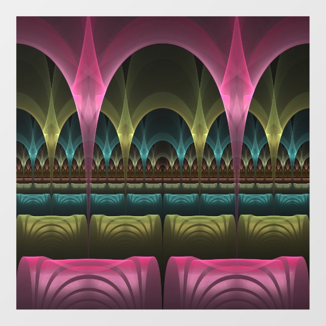 Spezielles Fantasy Patterns Abstraktes farbiges Fr Fensteraufkleber (Blatt)