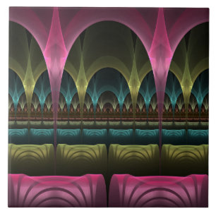 Spezielles Fantasy Patterns Abstraktes farbiges Fr Fliese