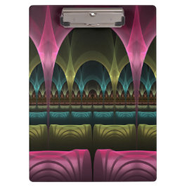 Spezielles Fantasy Patterns Abstraktes farbiges Fr Klemmbrett