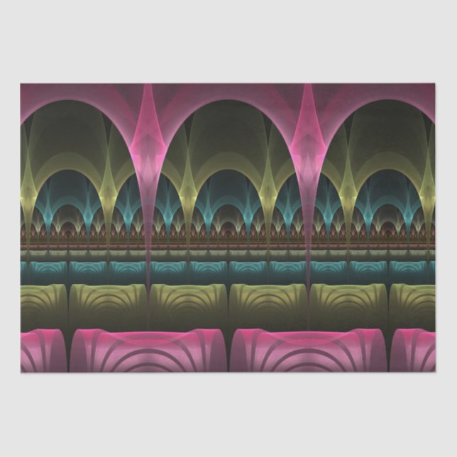 Spezielles Fantasy Patterns Abstraktes farbiges Fr Seidenpapier (Vorderseite)