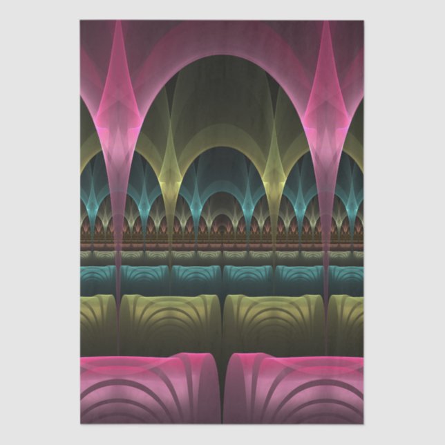 Spezielles Fantasy Patterns Abstraktes farbiges Fr Seidenpapier (Vorderseite)