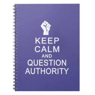 Spezielles Notebook der behalt-Calm & Question Aut Notizblock