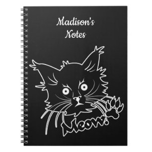 Spezielles Notebook für Black Cat Notizblock