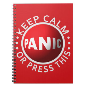 Spezielles Notebook mit Panic Button Notizblock