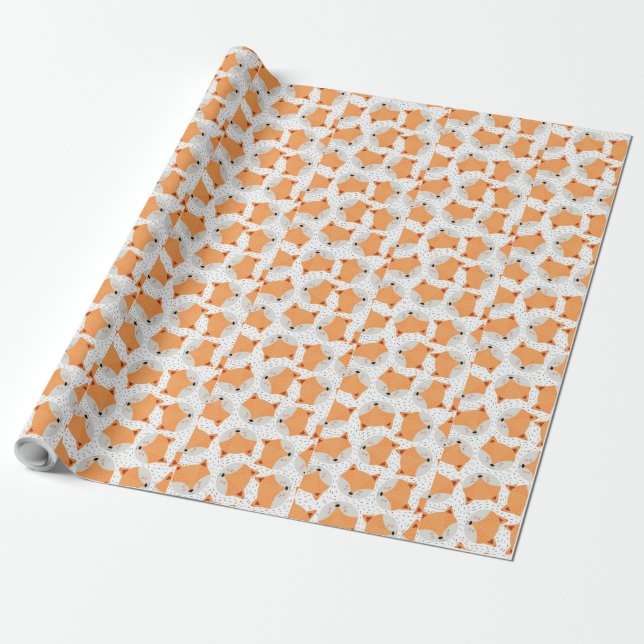 Spezielles Orange Cat Design Wrapping Paper | Pers Geschenkpapier (Ungerollt)
