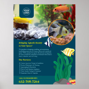 Spezielles Poster für die Installation von Aquariu