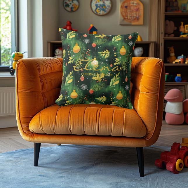 Spezielles Weihnachtskissen mit Namen und festlich Kissen (Von Creator hochgeladen)