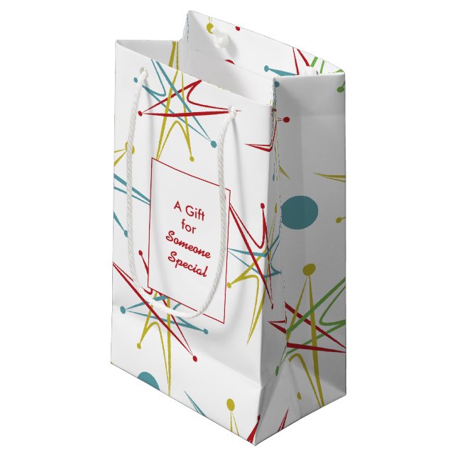 Spezifische Farben für den Rückropunkt im Weltraum Kleine Geschenktüte (Vorderseite Schrägansicht)