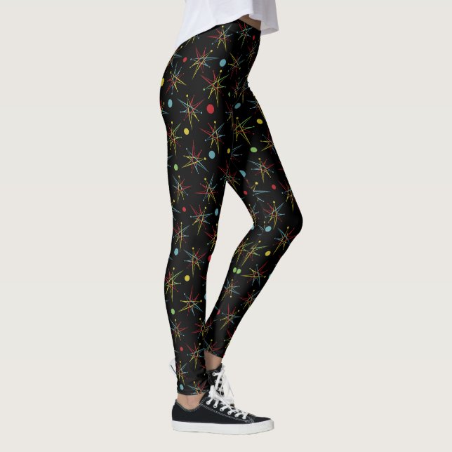 Spezifische Farben für den Rückropunkt im Weltraum Leggings (Rechts)