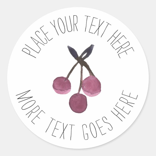 Spezifischer Aufkleber oder Etikett für Wasserfarb (Vorderseite)