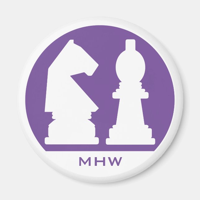 Spezifischer CHESS-Monogramm- und Farbmagnet Magnet (Vorne)