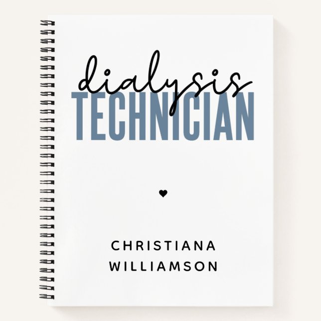 Spezifischer Dialysetechniker | Nephrologie Tech G Notizbuch (Vorderseite)
