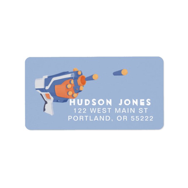 Spezifisches Design von Schaumkanone Adressaufkleber (Vorne)