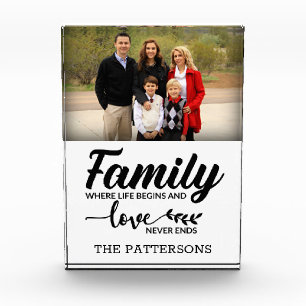 Spezifisches Familienangebot Fotoblock