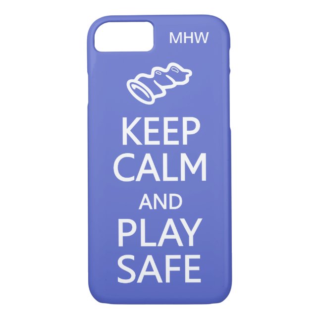 Spezifisches Monogramm und Farbe behalten und abge Case-Mate iPhone Hülle (Rückseite)