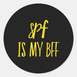 SPF ist meine Beste Freundin Dermatologie Dermatol Runder Aufkleber
