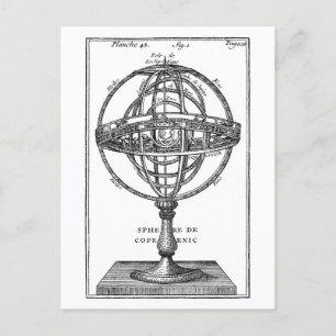 Sphäre des Kopernikus Vintage-Postkarte Postkarte