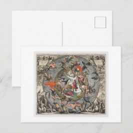 Sphärische Szenographie (1660) von Andreas Cellari Postkarte