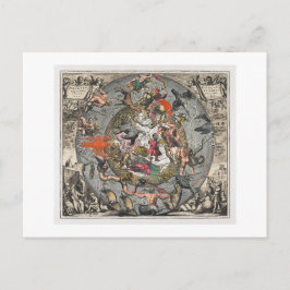 Sphärische Szenographie (1660) von Andreas Cellari Postkarte