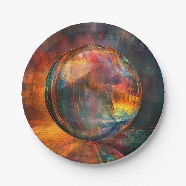 Sphere Illustration Pappteller (Vorderseite)