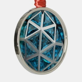 Sphere Topaz Gemstone Ornament Aus Metall