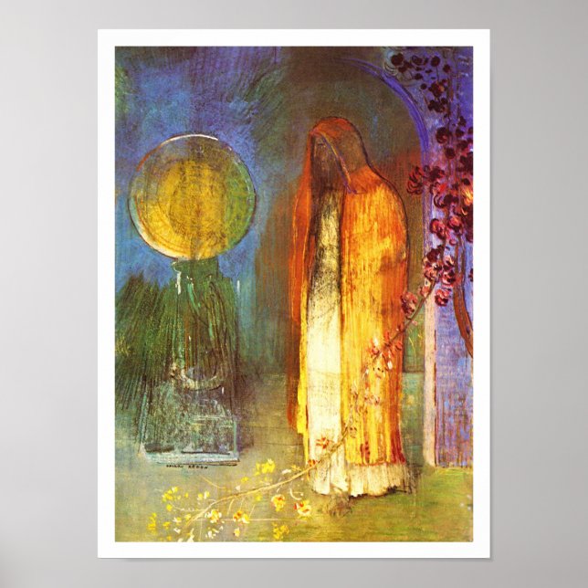 Sphere von Odilon Redon Poster (Vorne)