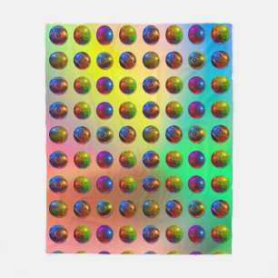 Spheres Muster Fleecedecke